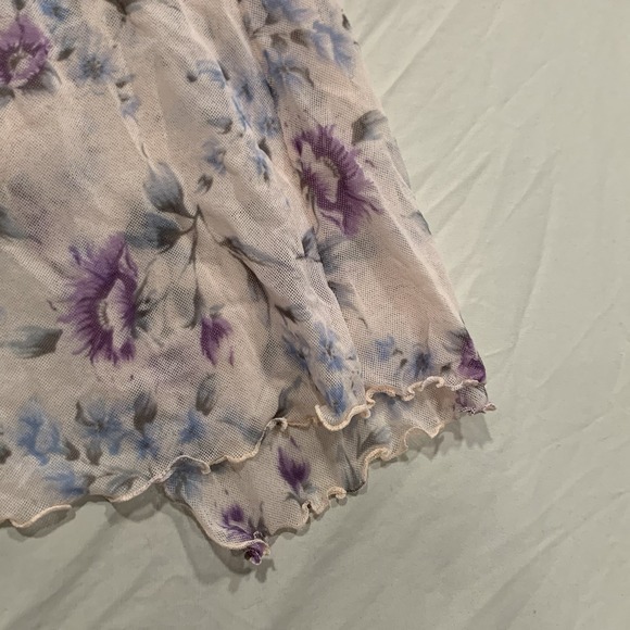 Vintage Victoria's‎ Secret Floral Lace Babydoll Top M/L Y2K Cottagecore Lingerie - Picture 7 of 12